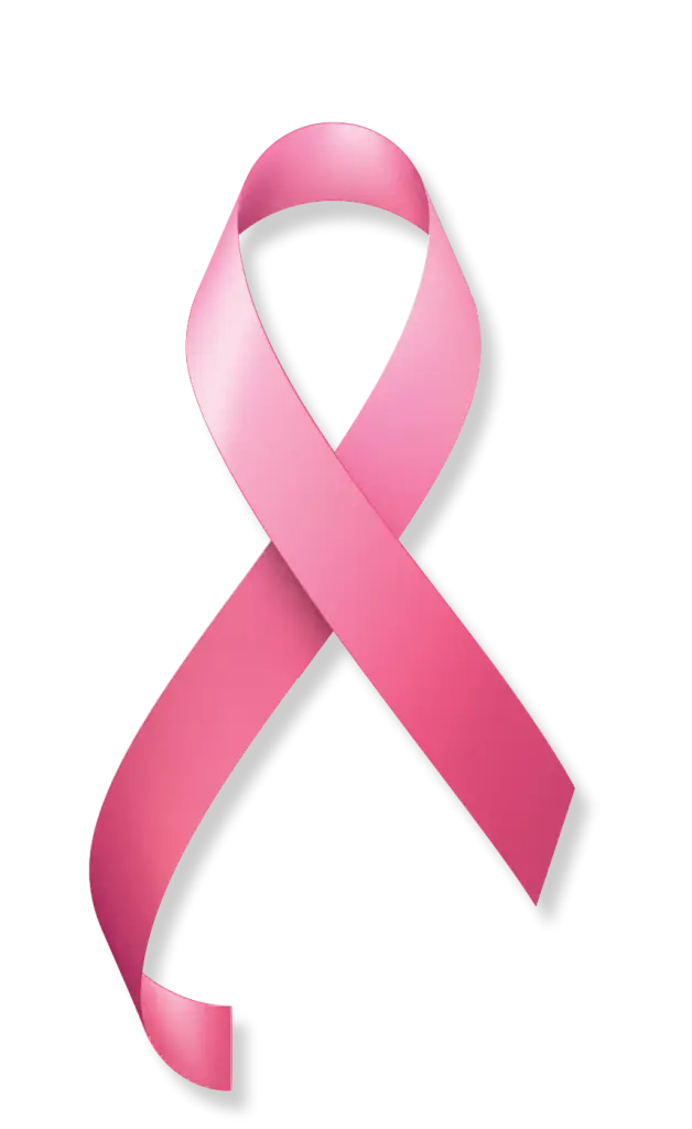 Pink ribbon for breast cancer awareness