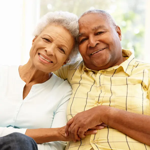 [Photo] An older couple sitting together